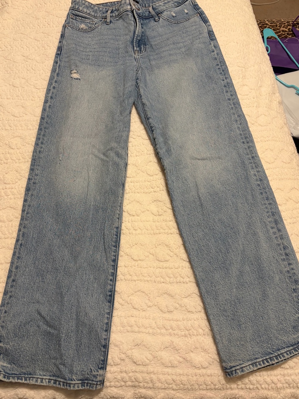 Light Wash Wide Leg Express Jeans